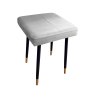 Taboret MAX tkanina Welur stelaż metalowy STOŁEK LOFT