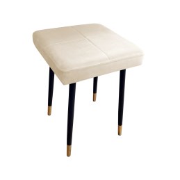 Taboret MAX tkanina Welur stelaż metalowy STOŁEK LOFT