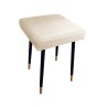 Taboret MAX tkanina Welur stelaż metalowy STOŁEK LOFT