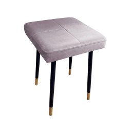 Taboret MAX tkanina Welur stelaż metalowy STOŁEK LOFT