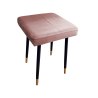 Taboret MAX tkanina Welur stelaż metalowy STOŁEK LOFT