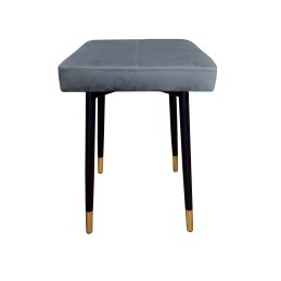 Taboret MAX tkanina Welur stelaż metalowy STOŁEK LOFT