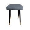 Taboret MAX tkanina Welur stelaż metalowy STOŁEK LOFT