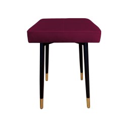 Taboret MAX tkanina Welur stelaż metalowy STOŁEK LOFT