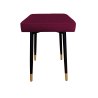 Taboret MAX tkanina Welur stelaż metalowy STOŁEK LOFT
