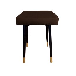Taboret MAX tkanina Welur stelaż metalowy STOŁEK LOFT