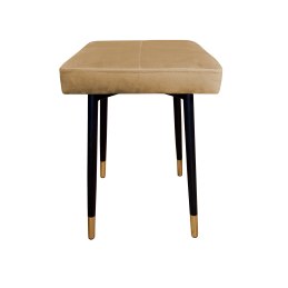 Taboret MAX tkanina Welur stelaż metalowy STOŁEK LOFT