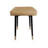 Taboret MAX tkanina Welur stelaż metalowy STOŁEK LOFT