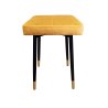 Taboret MAX tkanina Welur stelaż metalowy STOŁEK LOFT
