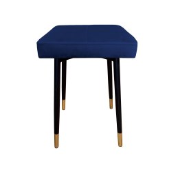 Taboret MAX tkanina Welur stelaż metalowy STOŁEK LOFT