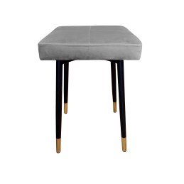 Taboret MAX tkanina Welur stelaż metalowy STOŁEK LOFT