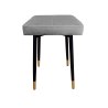 Taboret MAX tkanina Welur stelaż metalowy STOŁEK LOFT