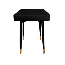 Taboret MAX tkanina Welur stelaż metalowy STOŁEK LOFT