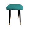 Taboret MAX tkanina Welur stelaż metalowy STOŁEK LOFT