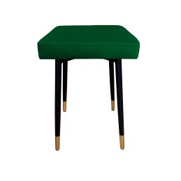 Taboret MAX tkanina Welur stelaż metalowy STOŁEK LOFT