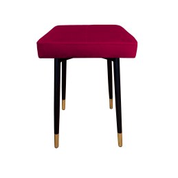 Taboret MAX tkanina Welur stelaż metalowy STOŁEK LOFT