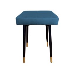 Taboret MAX tkanina Welur stelaż metalowy STOŁEK LOFT