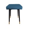 Taboret MAX tkanina Welur stelaż metalowy STOŁEK LOFT