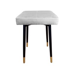 Taboret MAX tkanina Welur stelaż metalowy STOŁEK LOFT