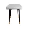 Taboret MAX tkanina Welur stelaż metalowy STOŁEK LOFT