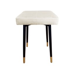 Taboret MAX tkanina Welur stelaż metalowy STOŁEK LOFT