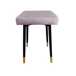 Taboret MAX tkanina Welur stelaż metalowy STOŁEK LOFT