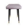 Taboret MAX tkanina Welur stelaż metalowy STOŁEK LOFT