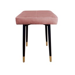Taboret MAX tkanina Welur stelaż metalowy STOŁEK LOFT
