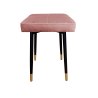 Taboret MAX tkanina Welur stelaż metalowy STOŁEK LOFT