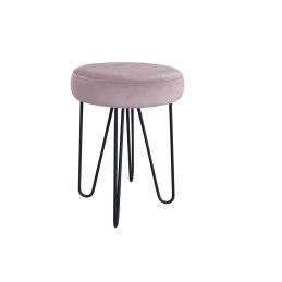 Taboret Venus tkanina Welur stelaż metalowy STOŁEK LOFT