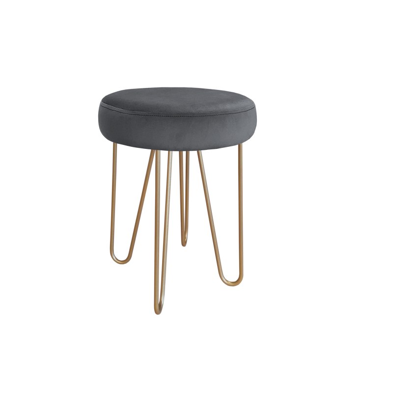 Taboret Venus tkanina Welur stelaż metalowy STOŁEK LOFT