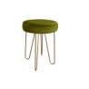 Taboret Venus tkanina Welur stelaż metalowy STOŁEK LOFT