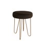 Taboret Venus tkanina Welur stelaż metalowy STOŁEK LOFT