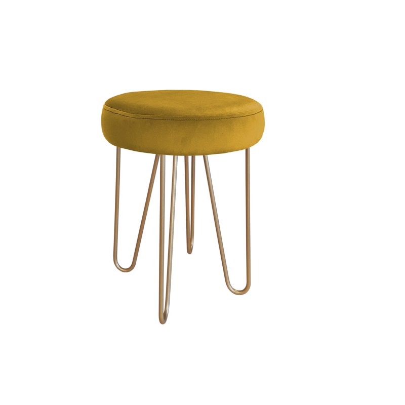 Taboret Venus tkanina Welur stelaż metalowy STOŁEK LOFT