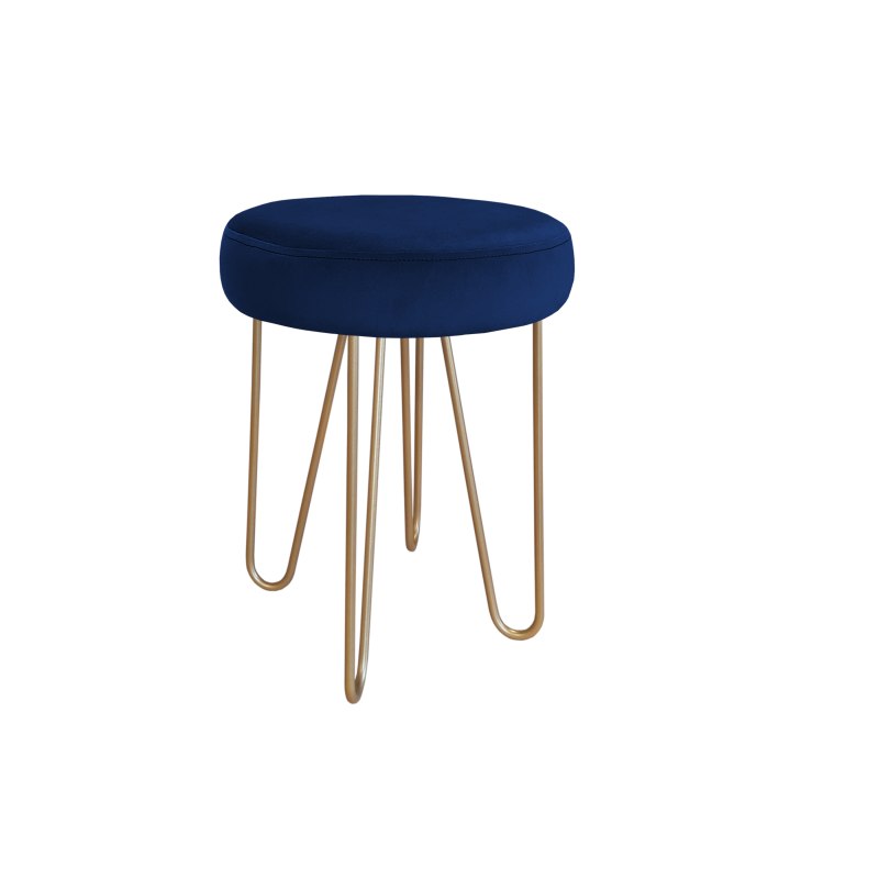 Taboret Venus tkanina Welur stelaż metalowy STOŁEK LOFT