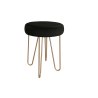 Taboret Venus tkanina Welur stelaż metalowy STOŁEK LOFT