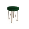 Taboret Venus tkanina Welur stelaż metalowy STOŁEK LOFT