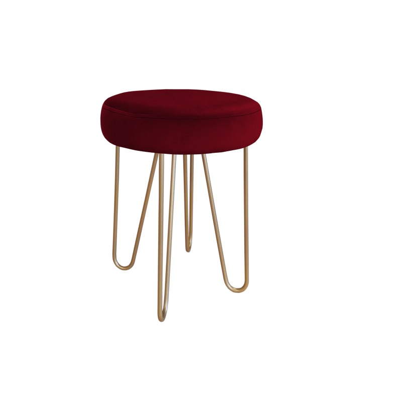 Taboret Venus tkanina Welur stelaż metalowy STOŁEK LOFT