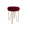 Taboret Venus tkanina Welur stelaż metalowy STOŁEK LOFT