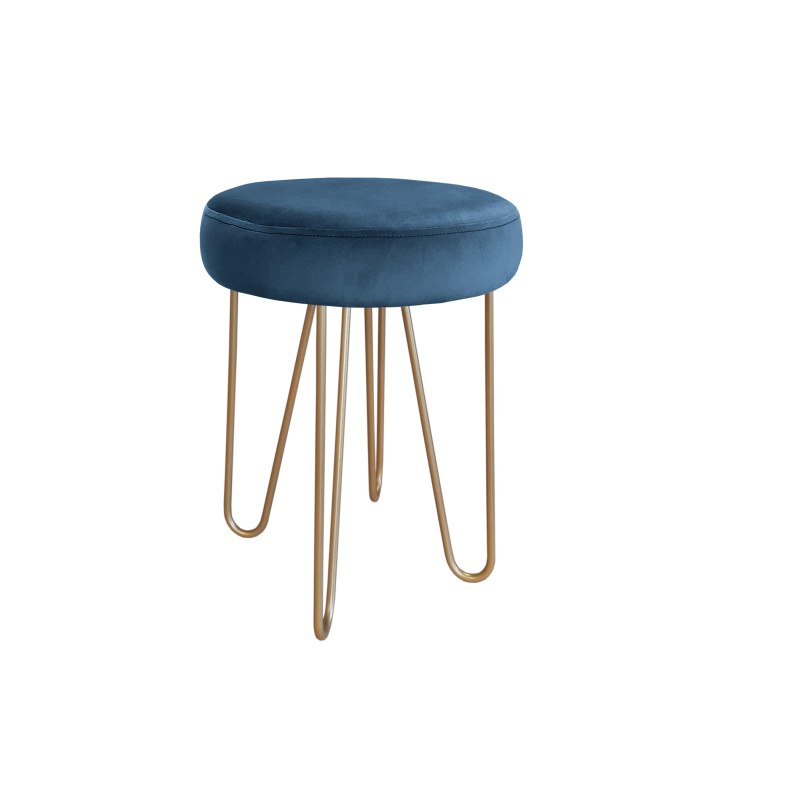 Taboret Venus tkanina Welur stelaż metalowy STOŁEK LOFT