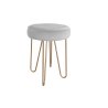 Taboret Venus tkanina Welur stelaż metalowy STOŁEK LOFT