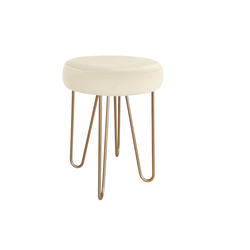 Taboret Venus tkanina Welur stelaż metalowy STOŁEK LOFT