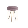 Taboret Venus tkanina Welur stelaż metalowy STOŁEK LOFT