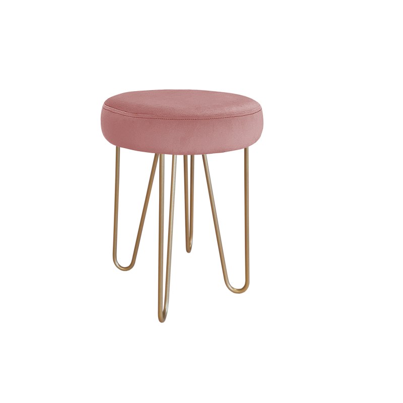 Taboret Venus tkanina Welur stelaż metalowy STOŁEK LOFT