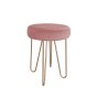 Taboret Venus tkanina Welur stelaż metalowy STOŁEK LOFT