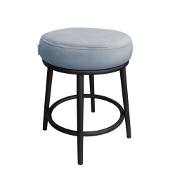 Taboret Ben tkanina Welur stelaż metalowy STOŁEK LOFT