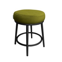 Taboret Ben tkanina Welur stelaż metalowy STOŁEK LOFT