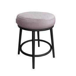 Taboret Ben tkanina Welur stelaż metalowy STOŁEK LOFT