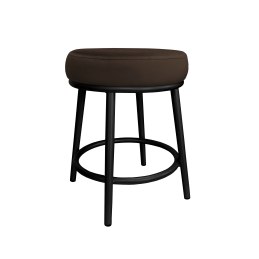 Taboret Ben tkanina Welur stelaż metalowy STOŁEK LOFT