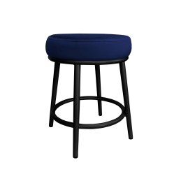 Taboret Ben tkanina Welur stelaż metalowy STOŁEK LOFT